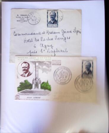 1955-1959 Classeur blanc, contenant environs 400 plis,