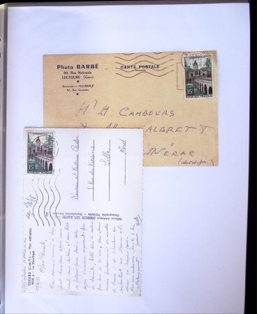 1955-1959 Classeur blanc, contenant environs 400 plis,