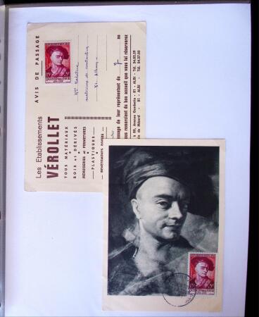 1955-1959 Classeur blanc, contenant environs 400 plis,