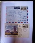 1955-1959 Classeur blanc, contenant environs 400 plis,
