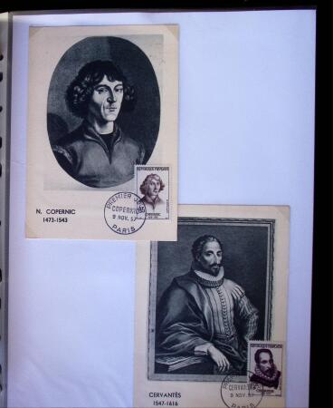 1955-1959 Classeur blanc, contenant environs 400 plis,