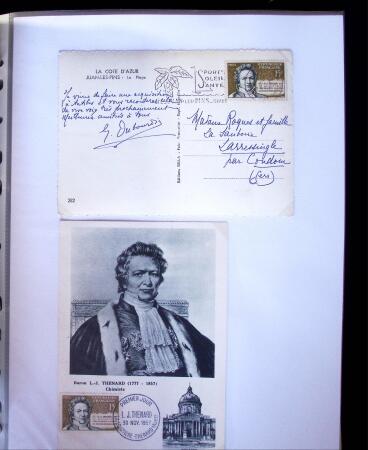 1955-1959 Classeur blanc, contenant environs 400 plis,