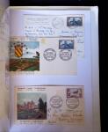 1955-1959 Classeur blanc, contenant environs 400 plis,