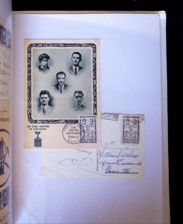 1955-1959 Classeur blanc, contenant environs 400 plis,