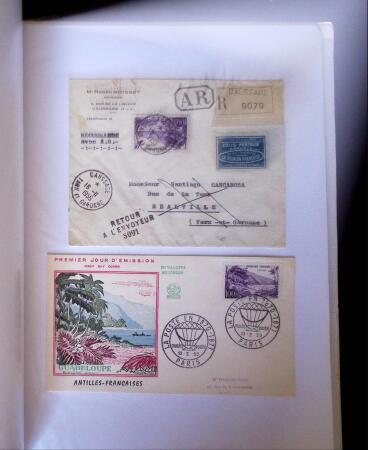 1955-1959 Classeur blanc, contenant environs 400 plis,