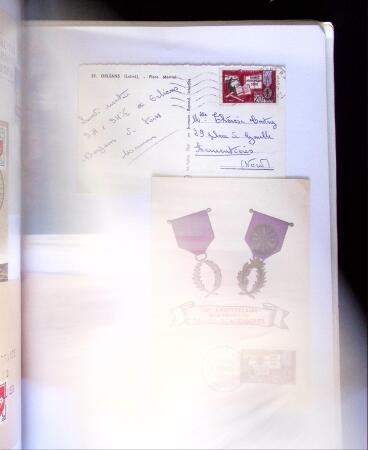 1955-1959 Classeur blanc, contenant environs 400 plis,