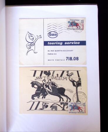 1955-1959 Classeur blanc, contenant environs 400 plis,