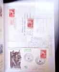 1955-1959 Classeur blanc, contenant environs 400 plis,