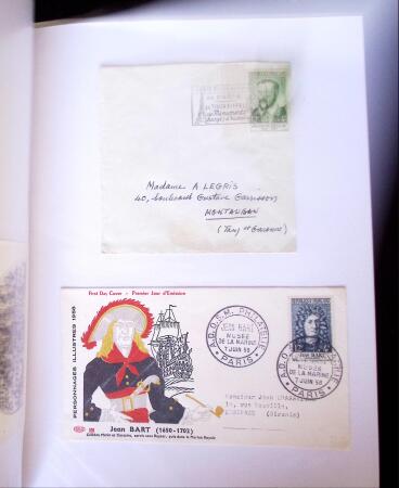 1955-1959 Classeur blanc, contenant environs 400 plis,