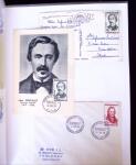 1955-1959 Classeur blanc, contenant environs 400 plis,