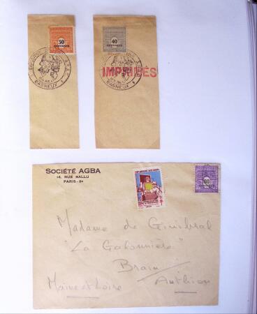 1945-1950 Classeur Blanc contenant environs 250/300