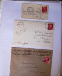 1945-1950 Classeur Blanc contenant environs 250/300