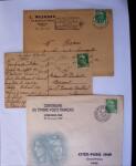 1945-1950 Classeur Blanc contenant environs 250/300