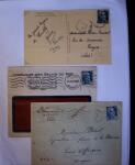 1945-1950 Classeur Blanc contenant environs 250/300