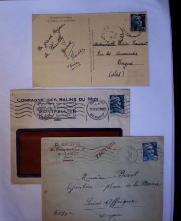 1945-1950 Classeur Blanc contenant environs 250/300