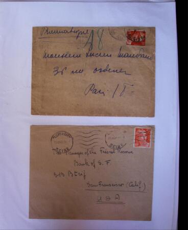 1945-1950 Classeur Blanc contenant environs 250/300