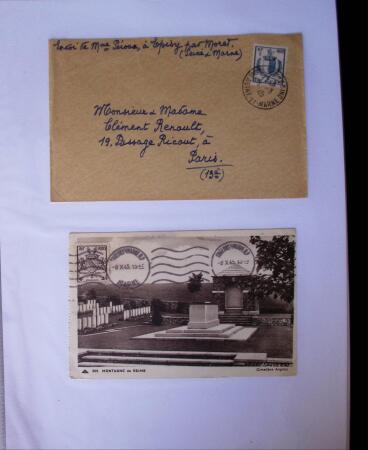 1945-1950 Classeur Blanc contenant environs 250/300