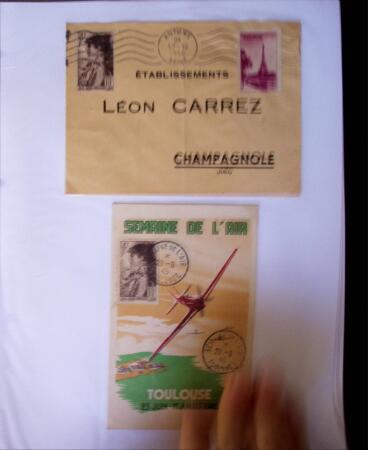 1945-1950 Classeur Blanc contenant environs 250/300