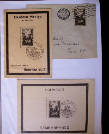 1945-1950 Classeur Blanc contenant environs 250/300