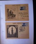 1945-1950 Classeur Blanc contenant environs 250/300
