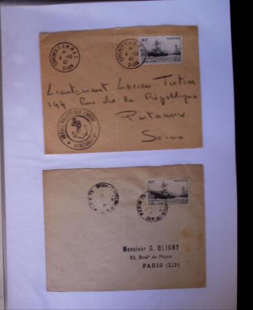 1945-1950 Classeur Blanc contenant environs 250/300