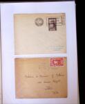 1945-1950 Classeur Blanc contenant environs 250/300