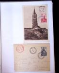 1945-1950 Classeur Blanc contenant environs 250/300