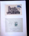 1945-1950 Classeur Blanc contenant environs 250/300