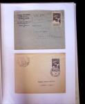 1945-1950 Classeur Blanc contenant environs 250/300