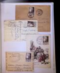 1945-1950 Classeur Blanc contenant environs 250/300