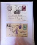 1945-1950 Classeur Blanc contenant environs 250/300