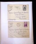 1945-1950 Classeur Blanc contenant environs 250/300