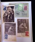 1945-1950 Classeur Blanc contenant environs 250/300