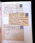 1945-1950 Classeur Blanc contenant environs 250/300