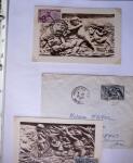 1949-1955 Classeur Blanc, contenant envions 350/400