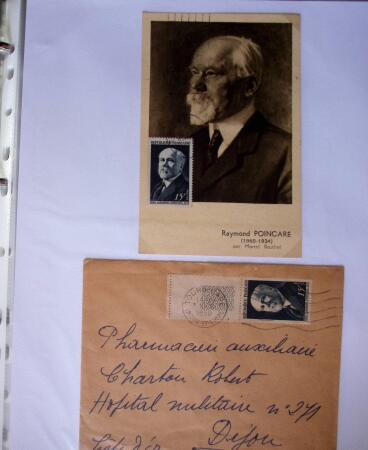 1949-1955 Classeur Blanc, contenant envions 350/400