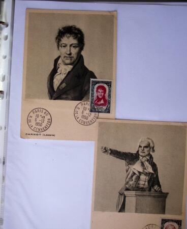 1949-1955 Classeur Blanc, contenant envions 350/400
