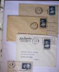 1949-1955 Classeur Blanc, contenant envions 350/400