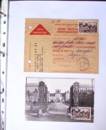 1949-1955 Classeur Blanc, contenant envions 350/400