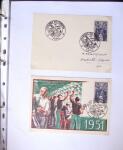 1949-1955 Classeur Blanc, contenant envions 350/400