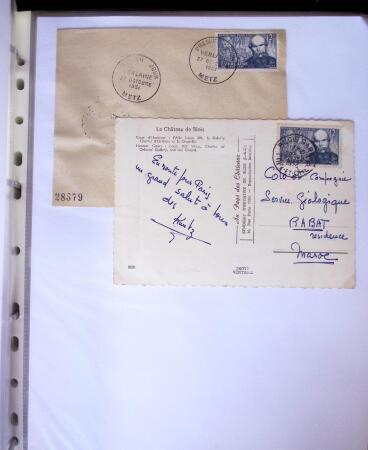 1949-1955 Classeur Blanc, contenant envions 350/400