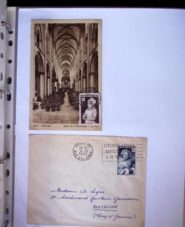 1949-1955 Classeur Blanc, contenant envions 350/400