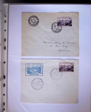 1949-1955 Classeur Blanc, contenant envions 350/400