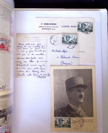 1949-1955 Classeur Blanc, contenant envions 350/400