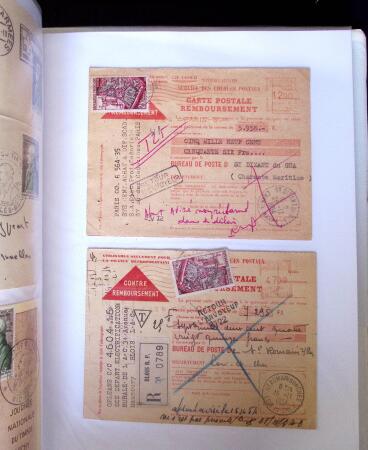 1949-1955 Classeur Blanc, contenant envions 350/400