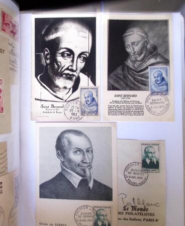 1949-1955 Classeur Blanc, contenant envions 350/400
