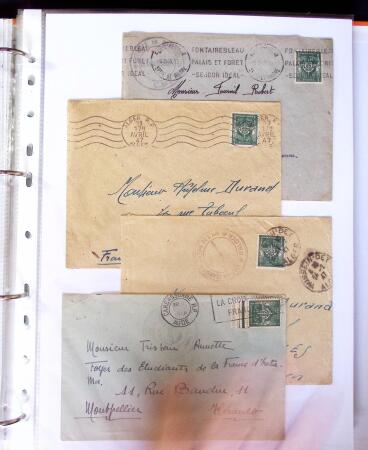 1871-1944 Classeur d'une centaine de plis, Alsace Lorraine