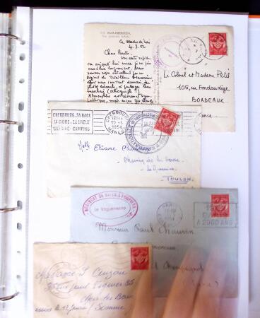 1871-1944 Classeur d'une centaine de plis, Alsace Lorraine