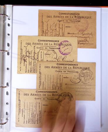 1871-1944 Classeur d'une centaine de plis, Alsace Lorraine