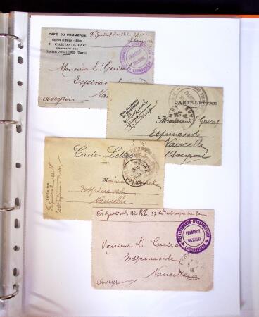1871-1944 Classeur d'une centaine de plis, Alsace Lorraine